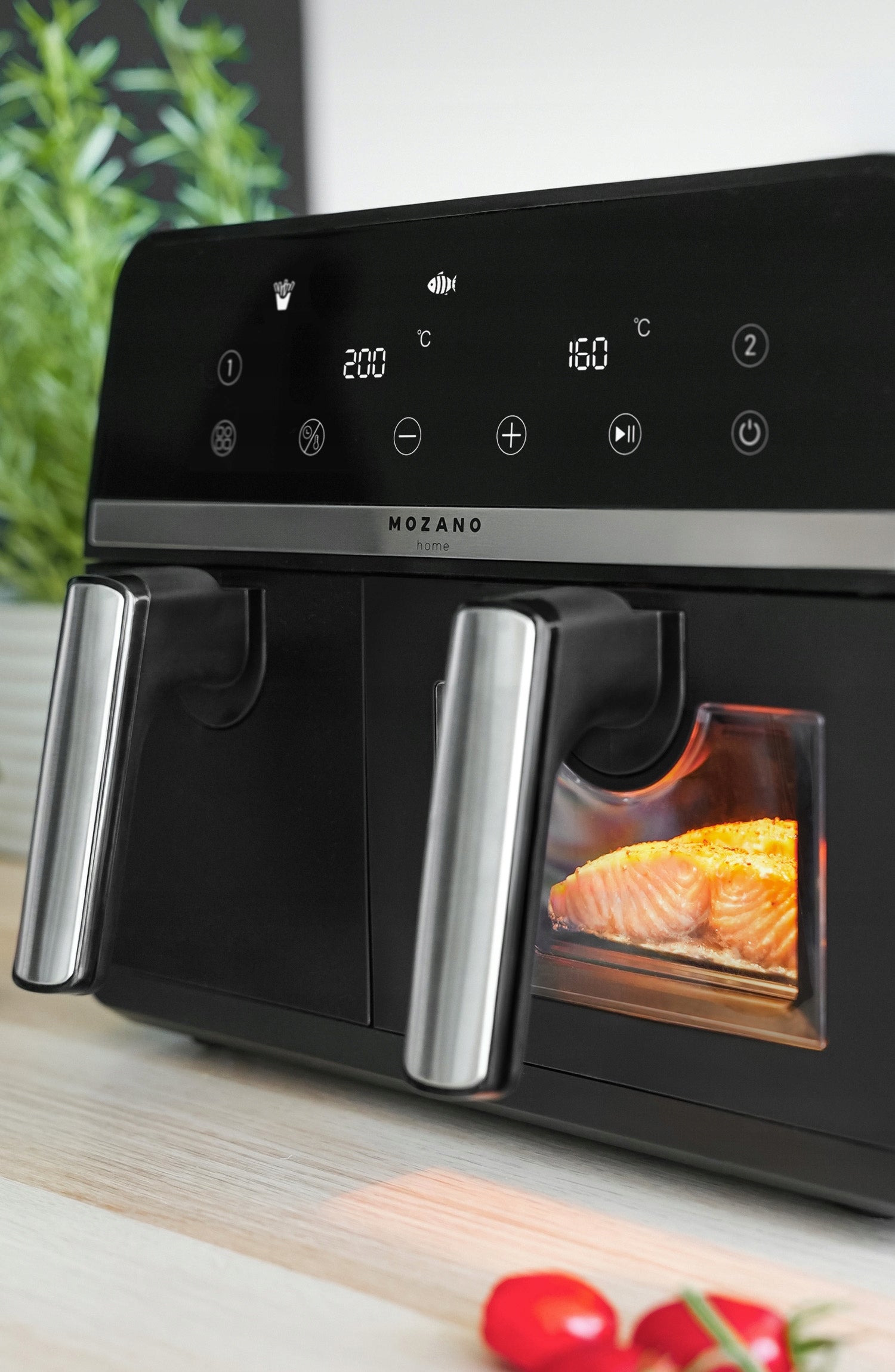 DOUBLE CHAMBER NON-FAT AIR FRYER 9L 2600W AIR FRYER XL WIFI Brand Mozano