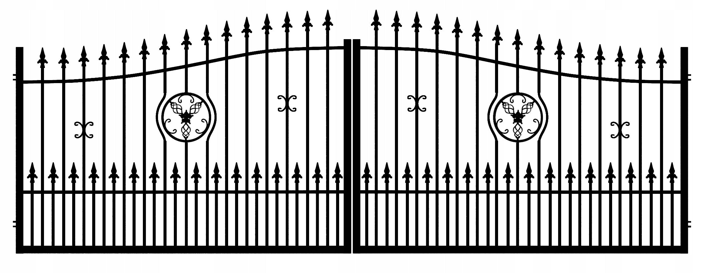 DOUBLE-LEAF ENTRANCE GATE FORGED STEFAN PLUS
