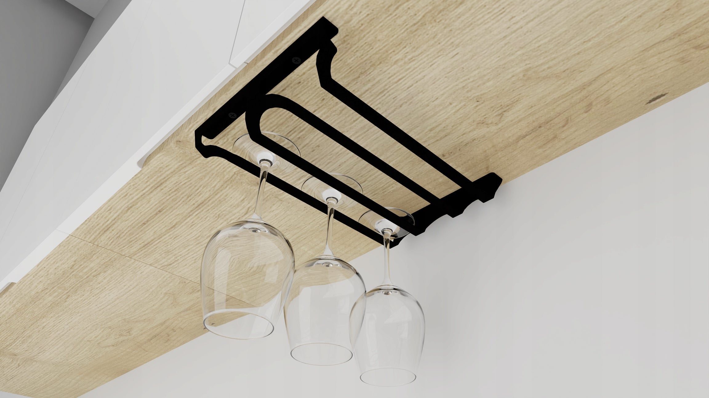 DOUBLE-ROW GLASS HANGER CUBE, matt black Manufacturer code 2985.4-350.CZ.M