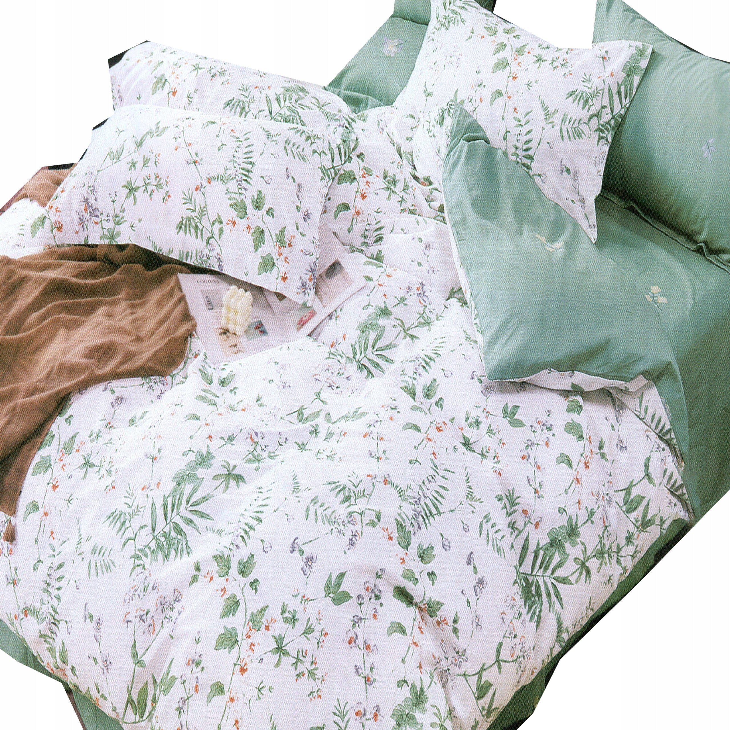 DOUBLE-SIDED BEDDING 100% COTTON 180X200 + 2 PILLOWCASES 70x80 AUTUMN