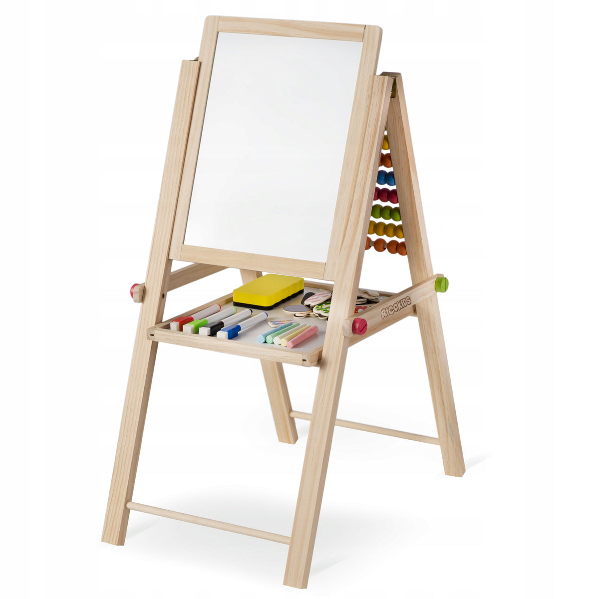 DOUBLE SIDED BOARD WITH ABACUS FOR KIDS MAGNETIC CHALK + ACCESSORIES Color other