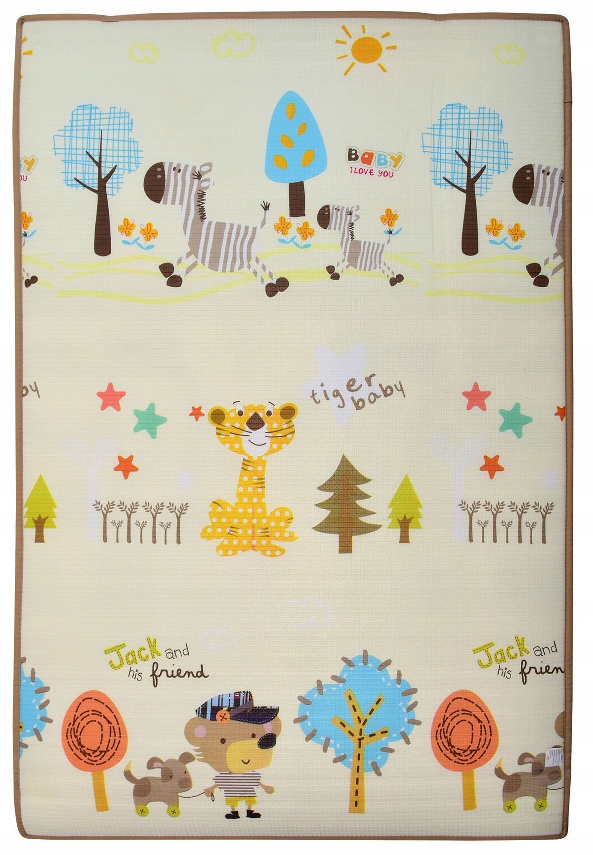 DOUBLE-SIDED EDUCATIONAL FOAM MAT FOR CHILDREN STREETS 120 X 180 THICK 2 CM Packaging status original