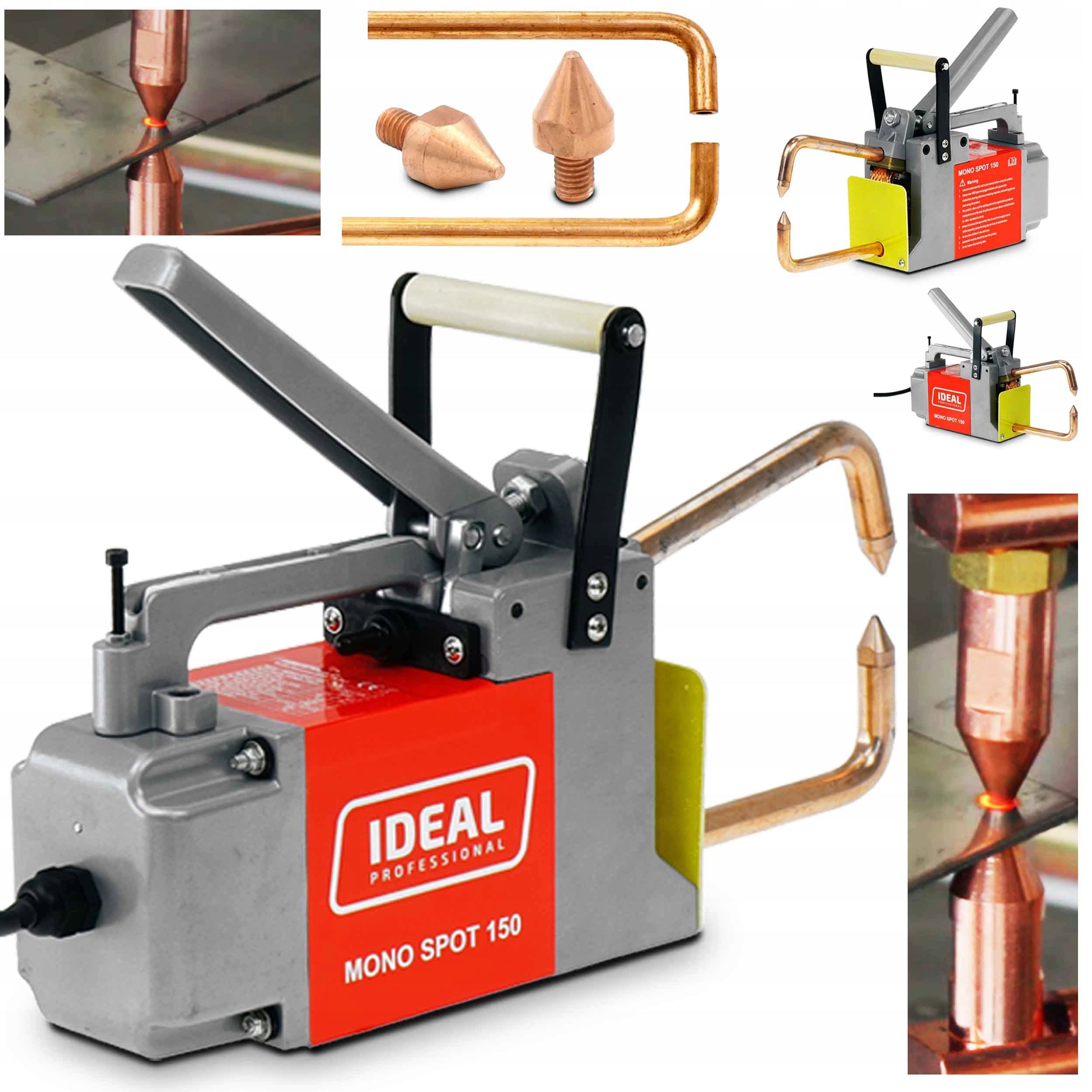 DOUBLE-SIDED HAND WELDING MACHINE IDEAL MONO SPOT 150 FOR SHEET METAL 1,5 + 1,5MM 3800A