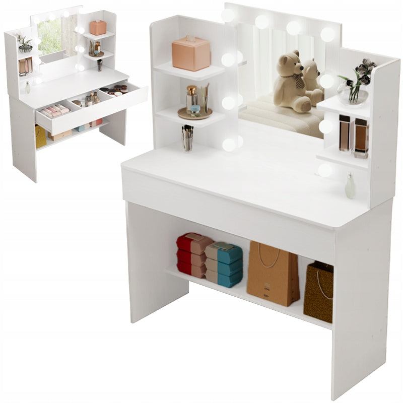 DRESSING TABLE COSMETIC MAKE-UP MAKE-UP WITH MIRROR LED LOFT MODERN 110 CM