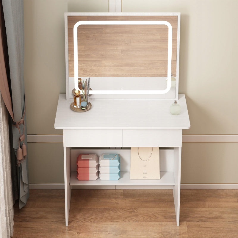 DRESSING TABLE COSMETIC MAKEUP WITH MIRROR LED MODERN GLAMOUR 90CM Furniture depth 45 cm