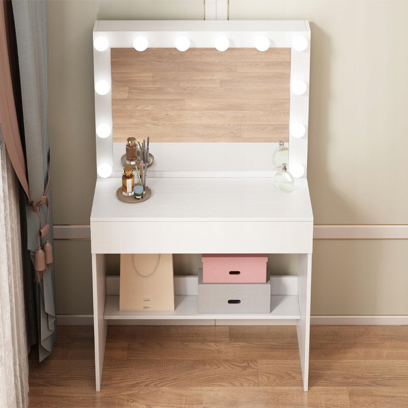 DRESSING TABLE COSMETIC MAKEUP WITH MIRROR LED MODERN LOFT GLAMOUR Packaging status original