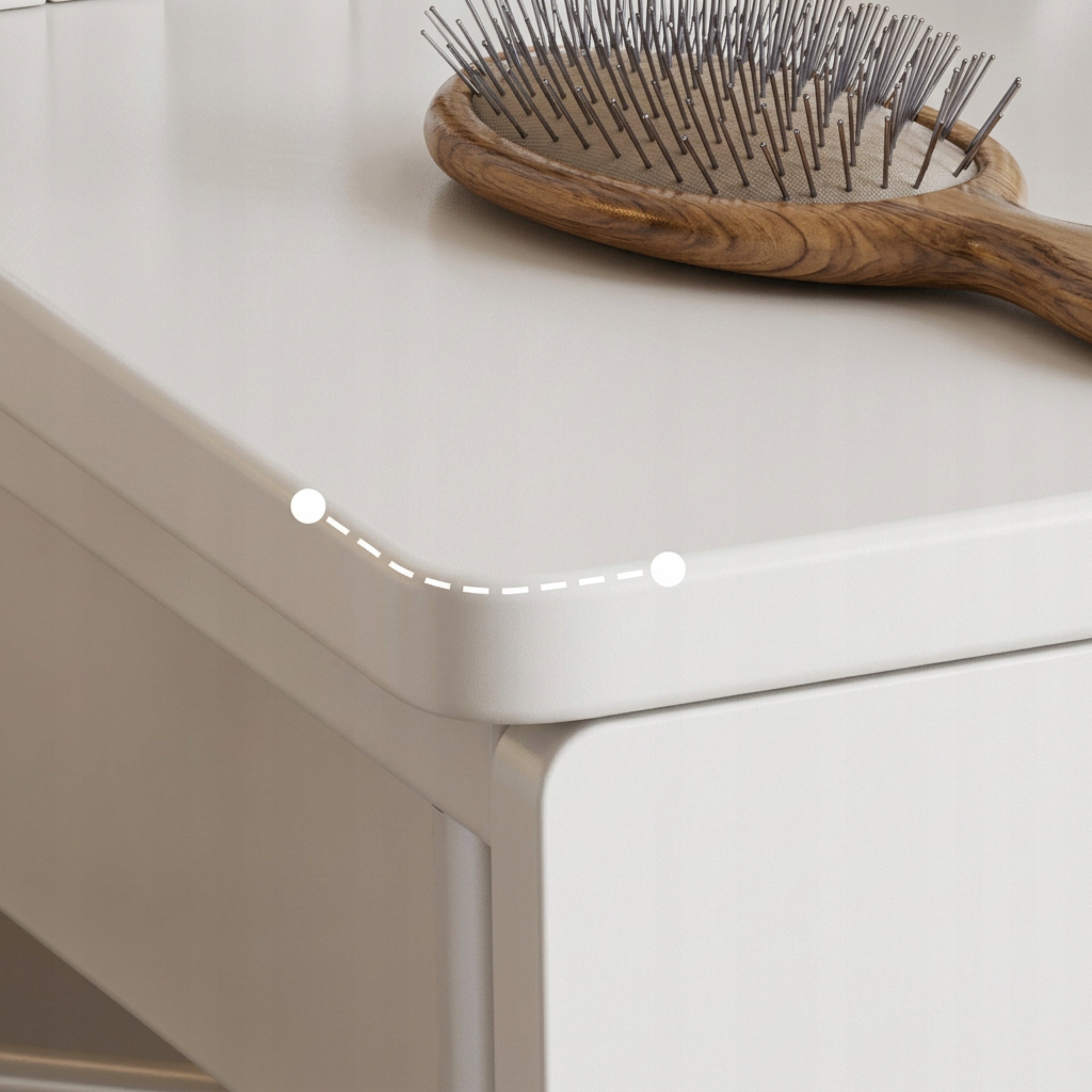 DRESSING TABLE COSMETIC WHITE BEDROOM WITH MIRROR AND DRAWERS MODERN Manufacturer code 5906826442206