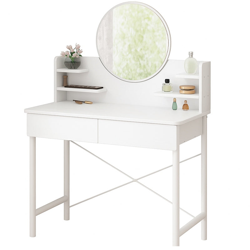 DRESSING TABLE COSMETIC WHITE BEDROOM WITH MIRROR DRAWERS MODERN