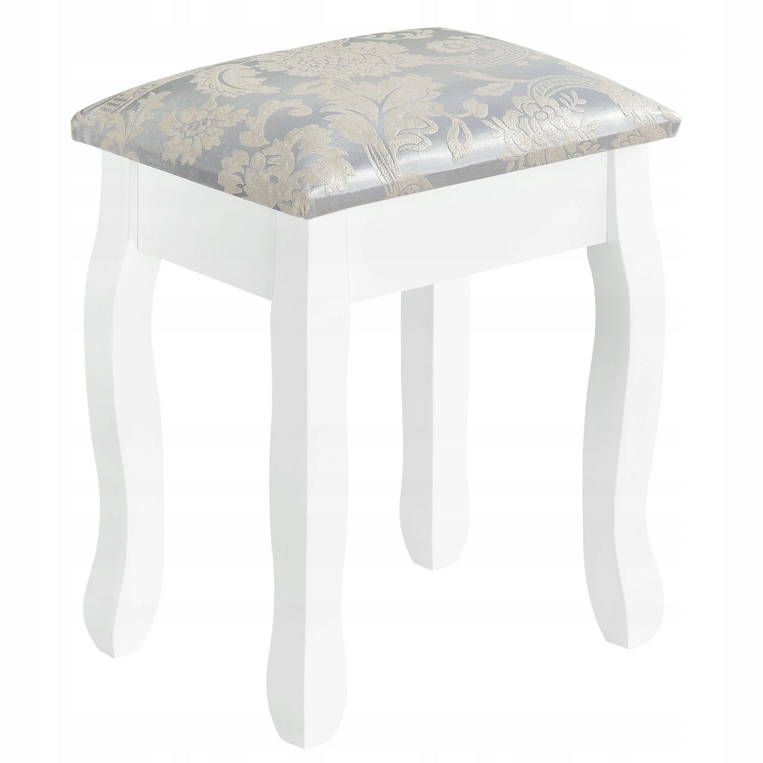 DRESSING TABLE COSMETIC WHITE WITH MIRROR + STOOL Furniture width 75 cm