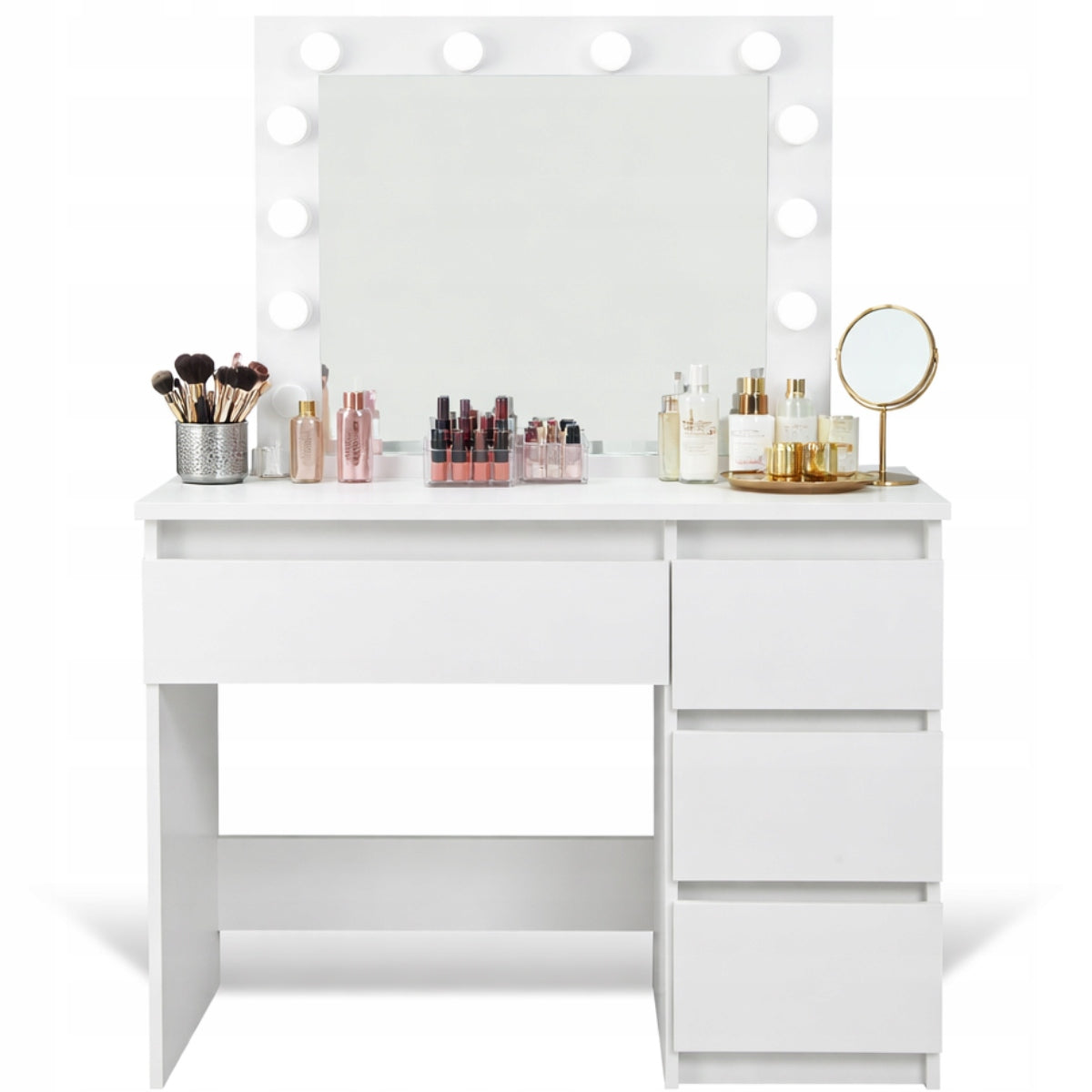 DRESSING TABLE COSMETIC WITH LED MIRROR ELDEN TK007 12 X WHITE HOLLYWOOD BULBS