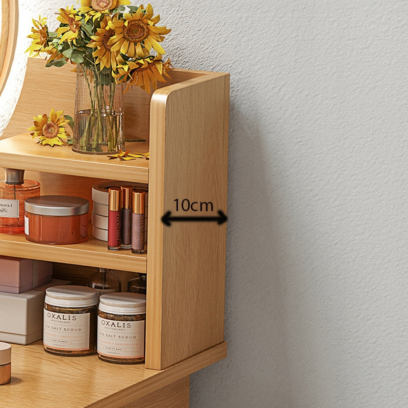 DRESSING TABLE COSMETIC WITH MAKEUP MIRROR LARGE WOODEN SCANDINAVIAN STYLE Brand Muvu