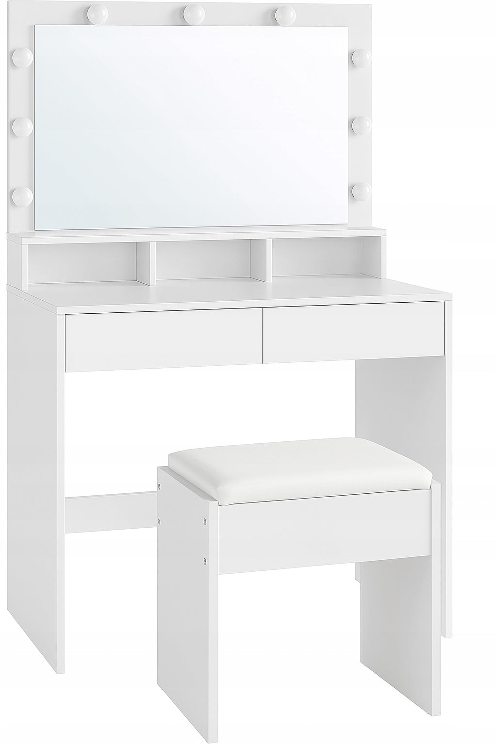 DRESSING TABLE COSMETIC WITH MIRROR CHAIR AND DIMMABLE LED LIGHTING 017 EAN (GTIN) 5905367902828