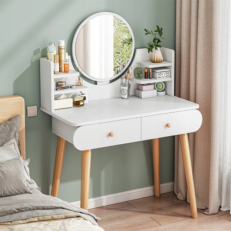 DRESSING TABLE COSMETIC WITH MIRROR MAKEUP WHITE LARGE SCANDINAVIAN LOFT EAN (GTIN) 5904890426092