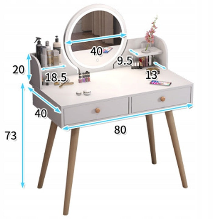 Kosmetinis staliukas, Fluxar home, DR-1031, baltas