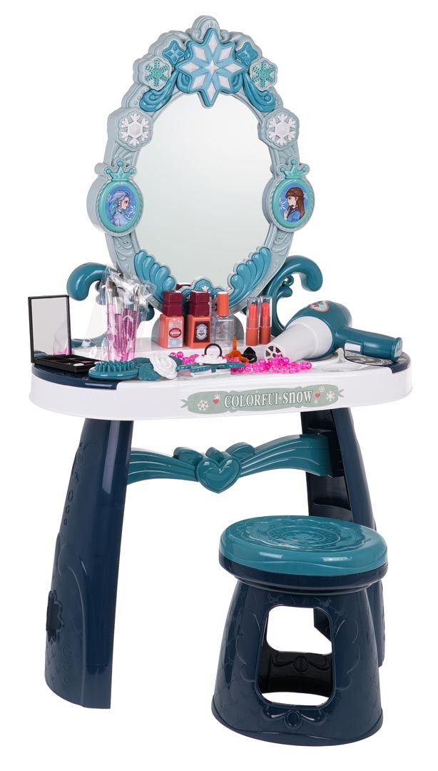 DRESSING TABLE FOR GIRLS ICE PRINCESSES WITH MIRROR ACCESSORIES DRYER 3+ Packaging status original