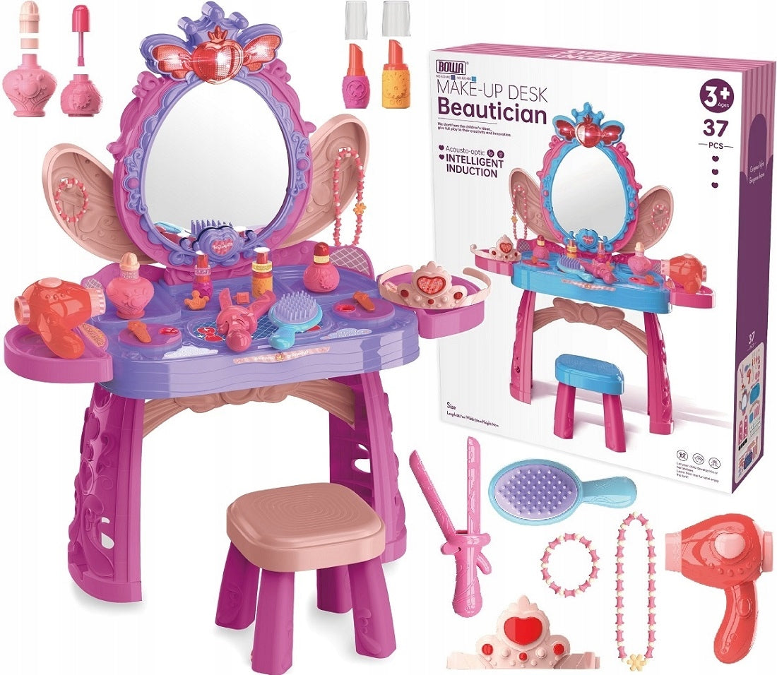 DRESSING TABLE WITH MIRROR AND CHAIR + ACCESSORIES 2839