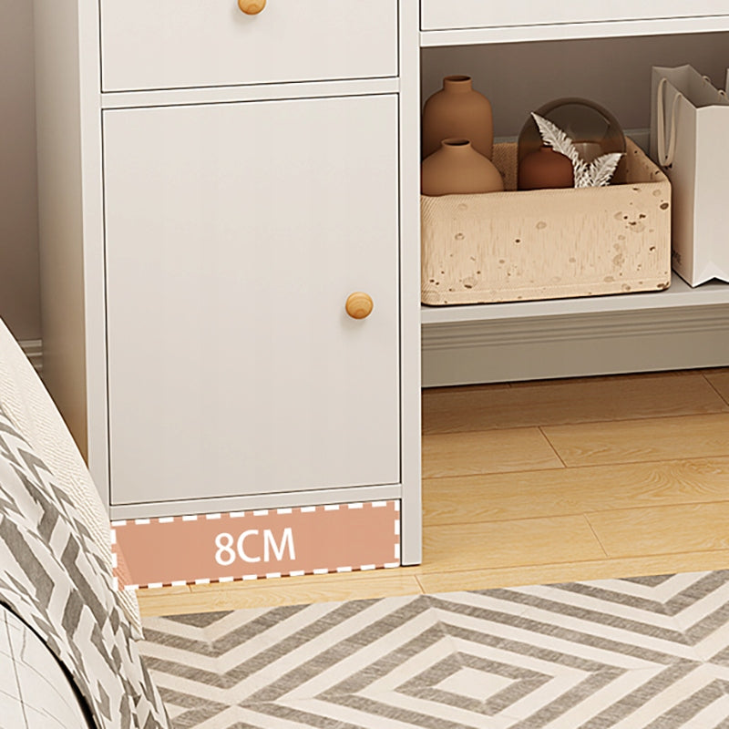 DRESSING TABLE WITH MIRROR WITH DRAWERS WHITE MAKEUP GLAMOUR SCANDINAVIAN 100 CM Manufacturer code TOALETKA Z LUSTREM Z SZUFLADAMI