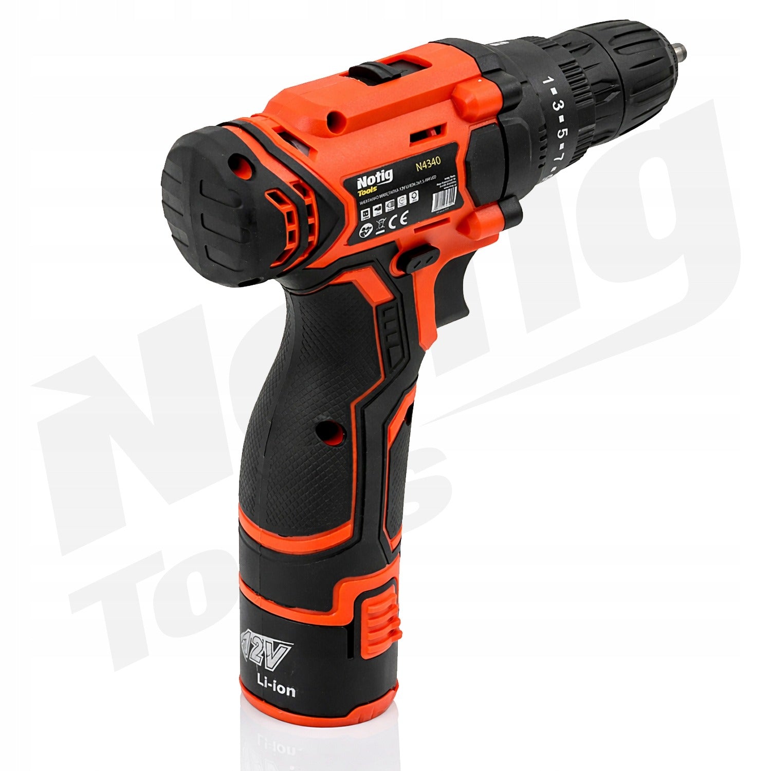 DRILL CORDLESS 12V Li-Lon 2x AKU 2 BATTERIES CHARGER Manufacturer code N4340