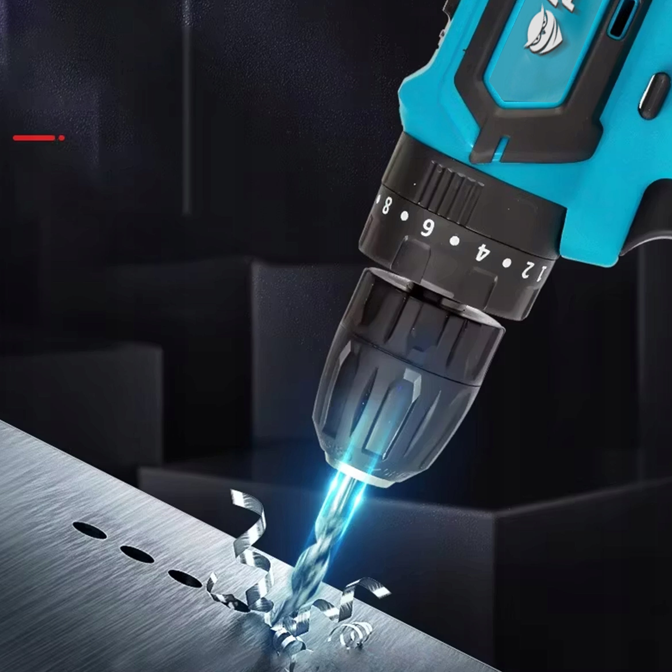 DRILL CORDLESS IMPACT DRIVER 2x AKU 21V SET SUITCASE EFFICIENT Brand Renew Force