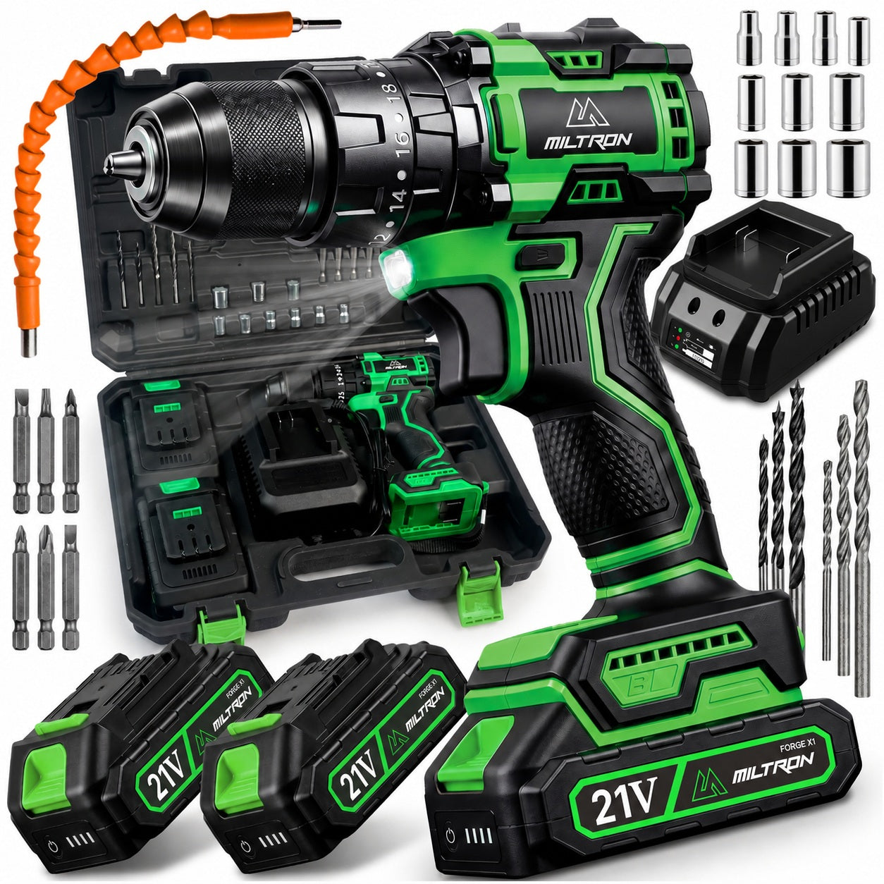 DRILL CORDLESS PROFESSIONAL IMPACT DRIVER 70Nm 2 AKU 2,5Ah