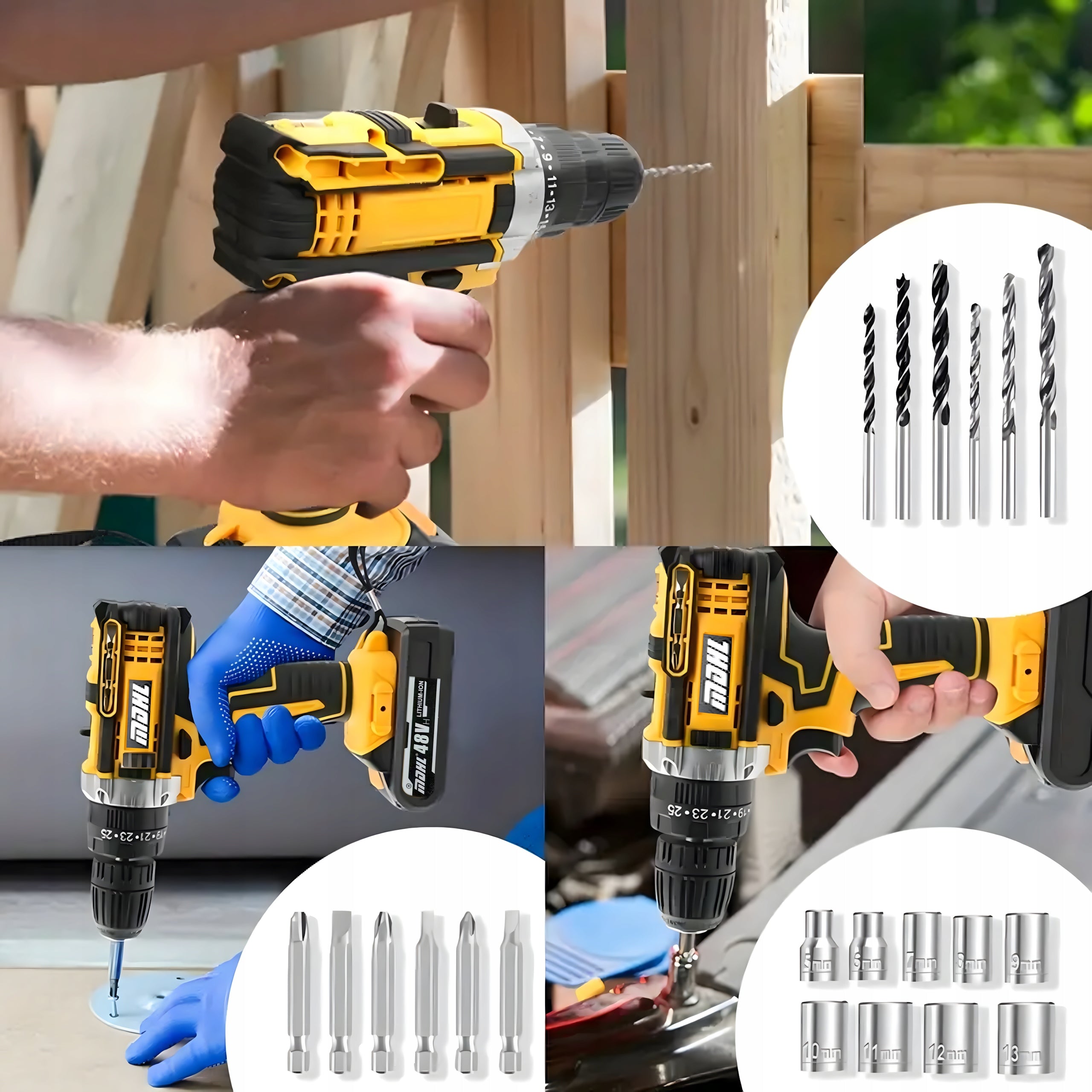 DRILL CORDLESS SCREWDRIVER STRONG SCREWDRIVER 2X AKU 18V SET SUITCASE Packaging status original