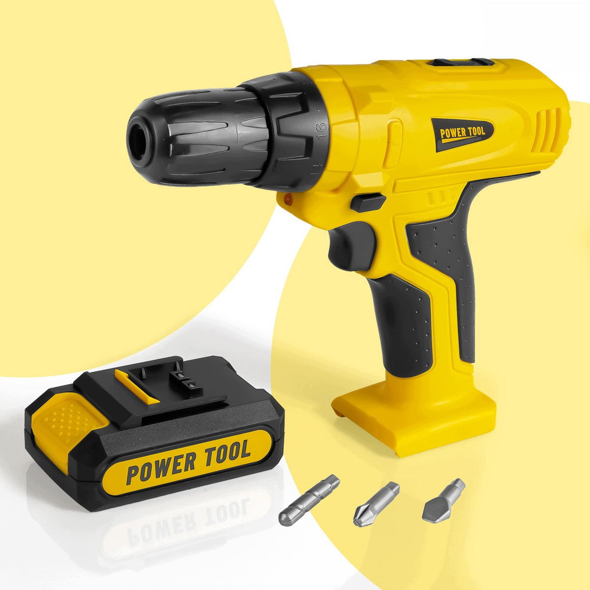 DRILL-DRIVER FOR CHILDREN DRILL WITH SOUND LIGHT 3 TIPS Manufacturer code 114998