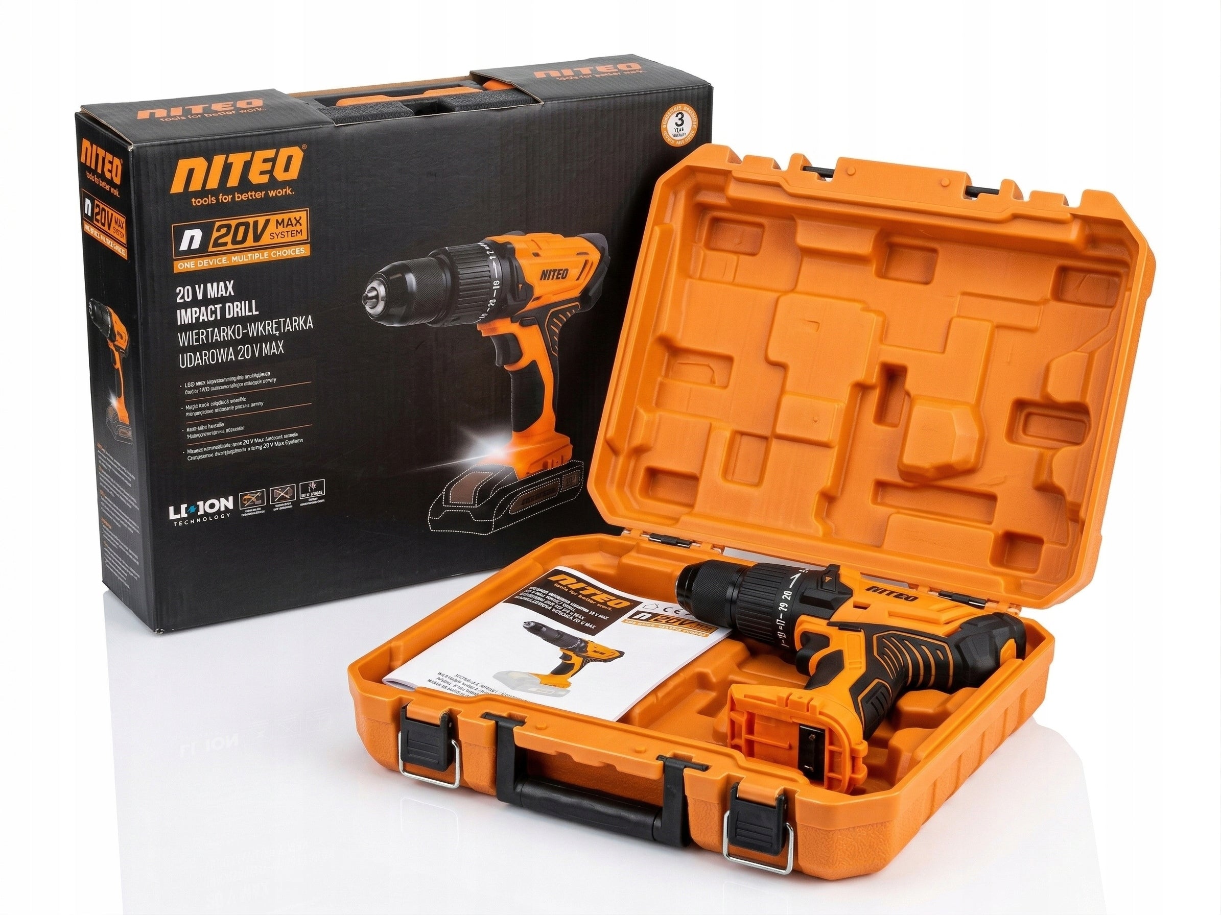 DRILL/DRIVER NITEO TOOLS 20VID0303-26