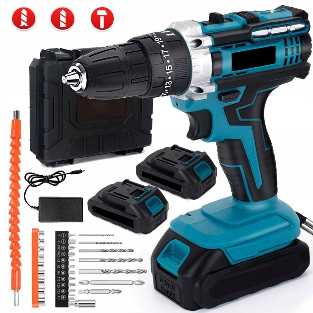 DRILL DRIVER WITH IMPACT CORDLESS IMPACT DRIVER 1200mAh SET