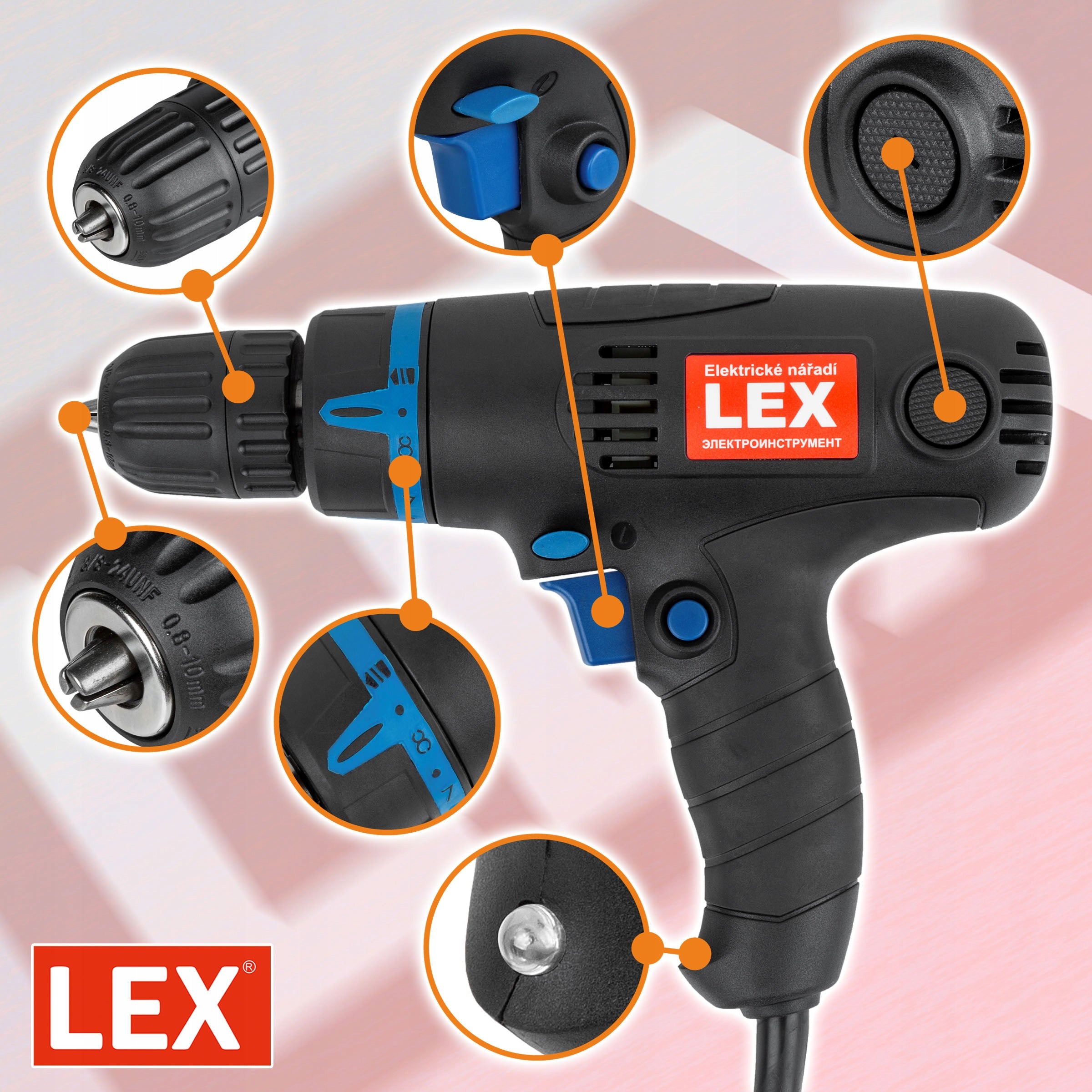 DRILL ELECTRIC SCREWDRIVER LED 17 GEARS STRONG RELIABLE EAN (GTIN) 5901122703679