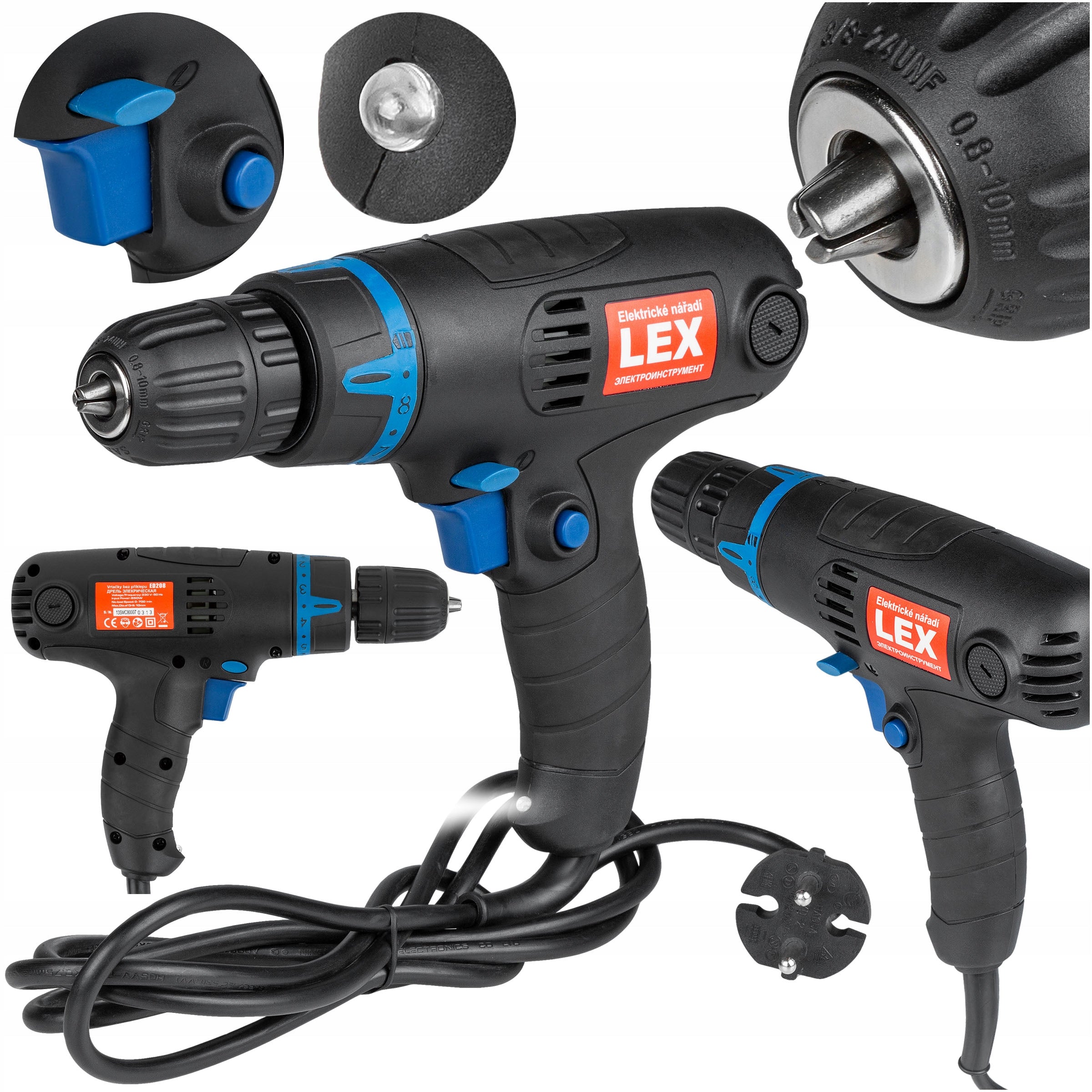 DRILL ELECTRIC SCREWDRIVER LED 17 GEARS STRONG RELIABLE