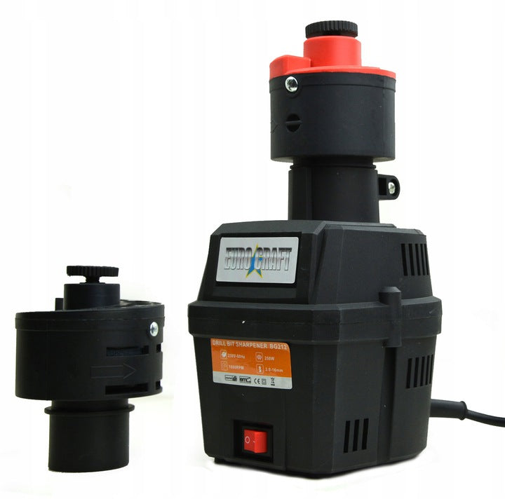 DRILL SHARPENER +2X HEAD 3-16MM 2X STONE Brand Euro Craft