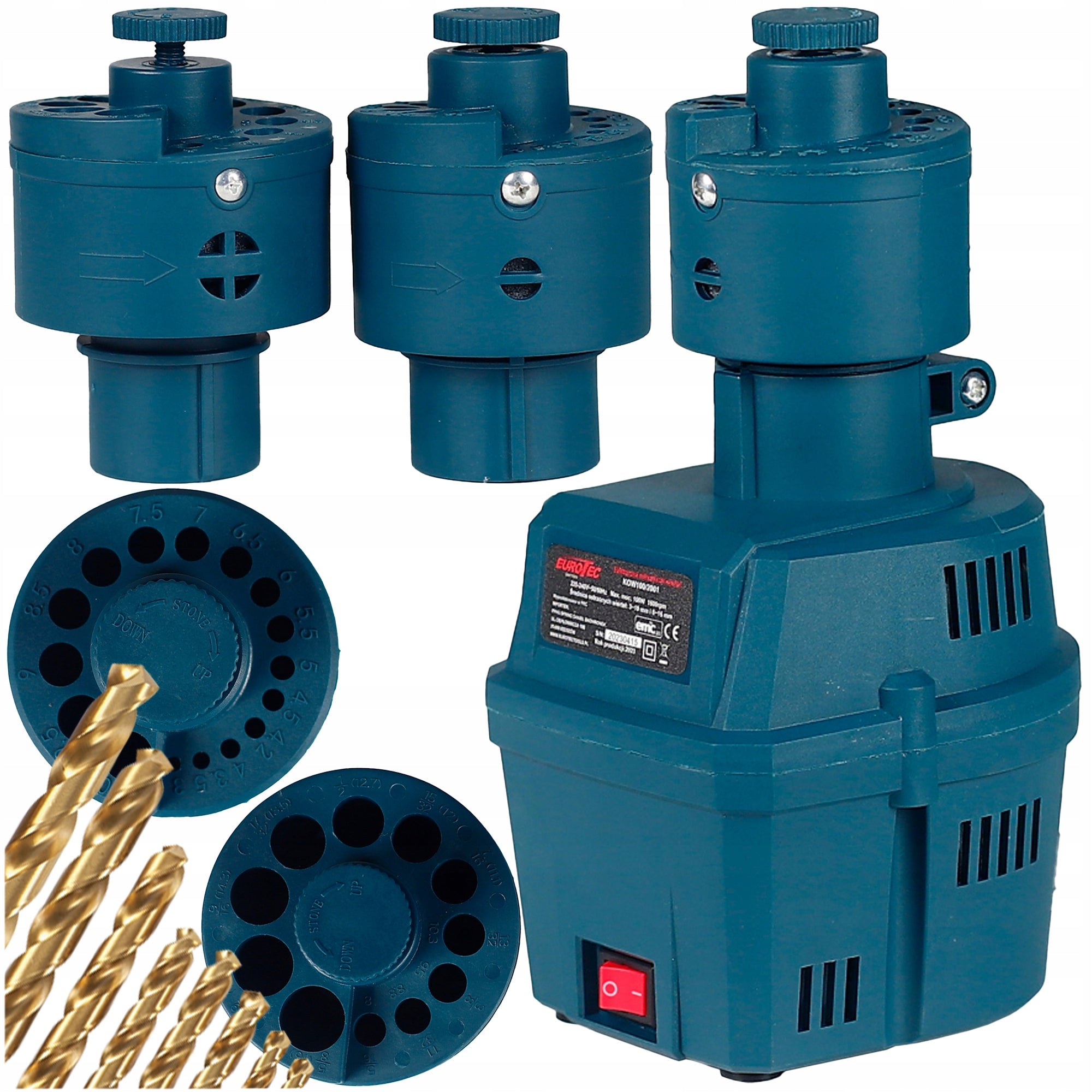 DRILL SHARPENER 3-16 MM ADAPTER +2x ELECTRIC SHARPENING HEAD