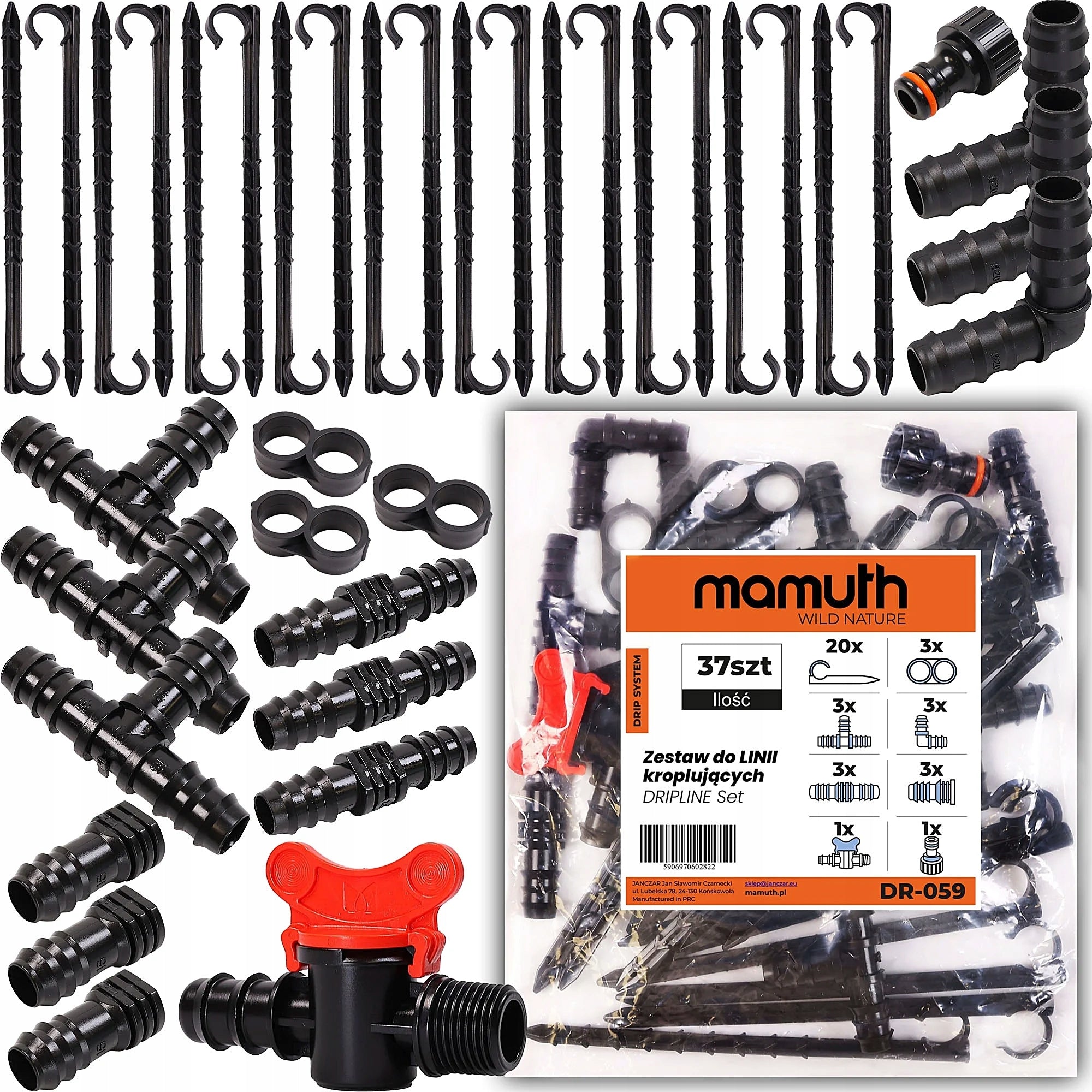 DRIP LINE 100M DRIP IRRIGATION DROPLET HOSE 138 ELEMENTS Brand MAMUTH