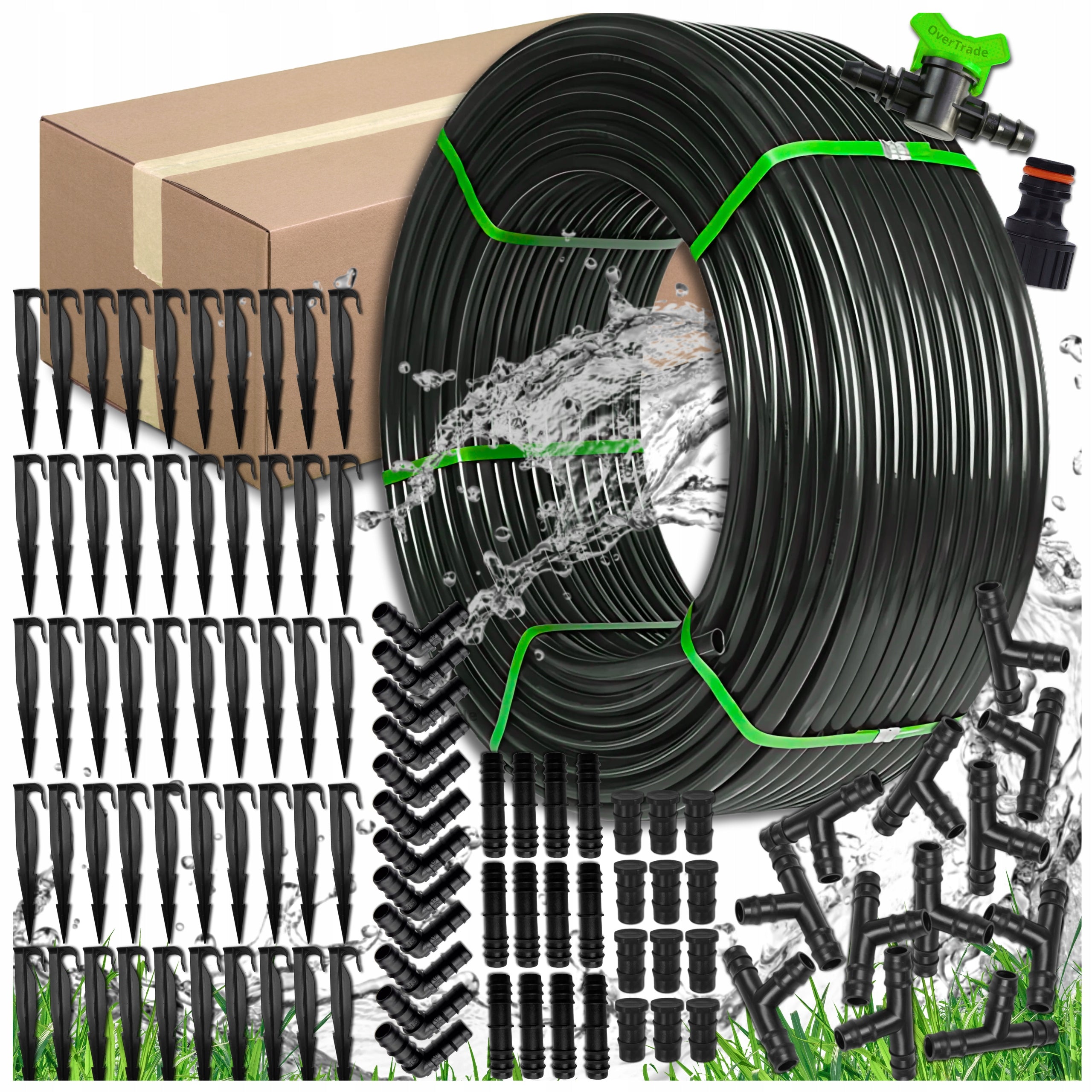 DRIP LINE DRIP IRRIGATION 100m +100XXL DRIP HOSE STRONG
