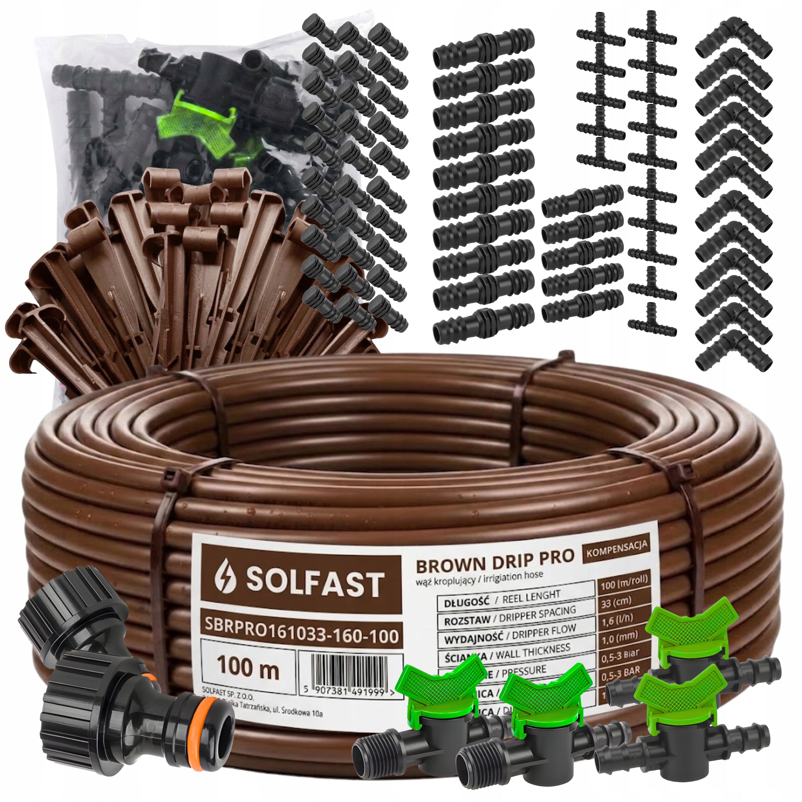 DRIP LINE WITH COMPENSATION 100 m DRIP IRRIGATION 181el. HOSE PIPE