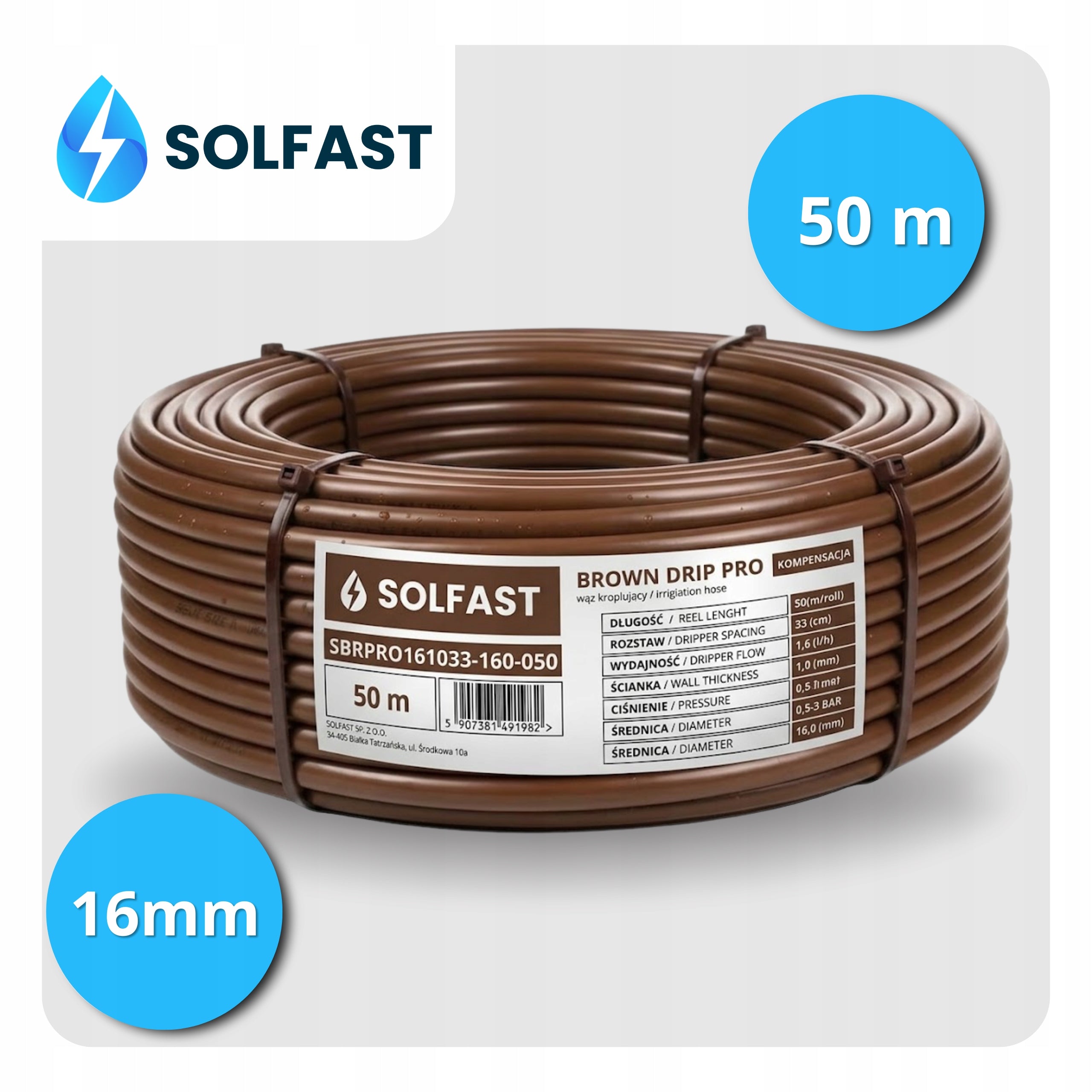 DRIP LINE WITH COMPENSATION 50 M DRIP IRRIGATION HOSE PIPE Packaging status original