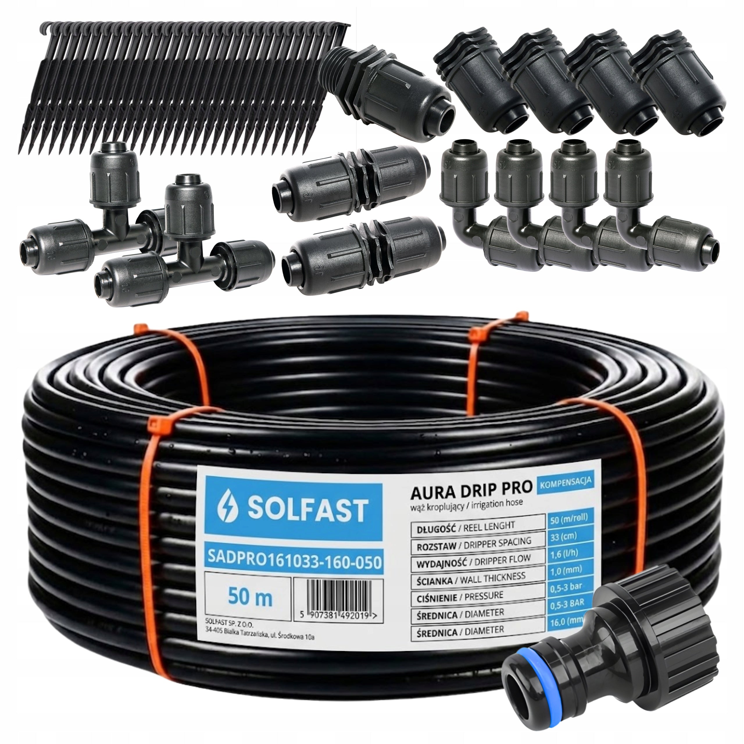 DRIP LINE WITH COMPENSATION 50 m DRIP IRRIGATION SYTEM HOSE PIPE