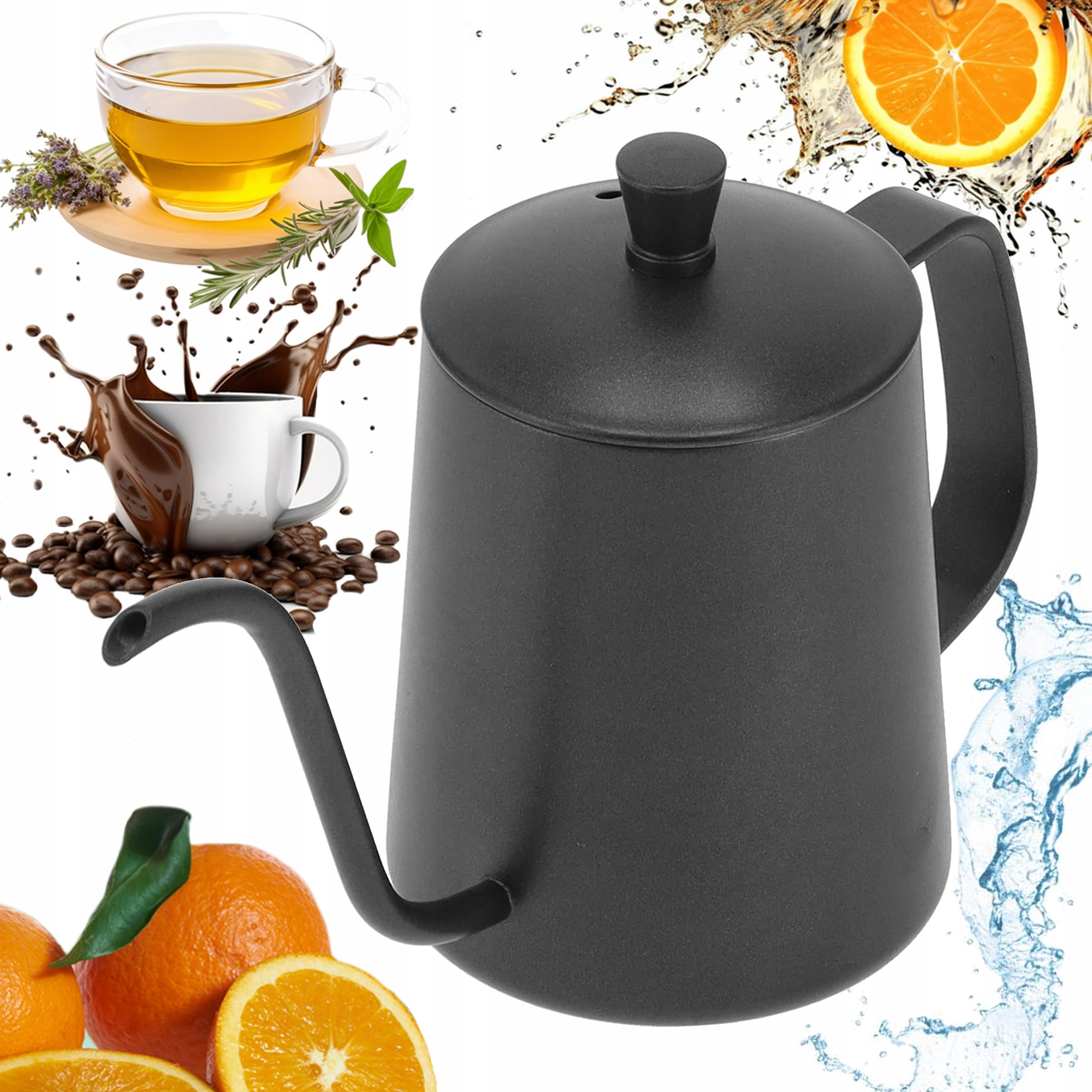 DRIPA COFFEE POT KETTLE WATERING CAN BARISTA GOOSENECK STEEL 350 ML