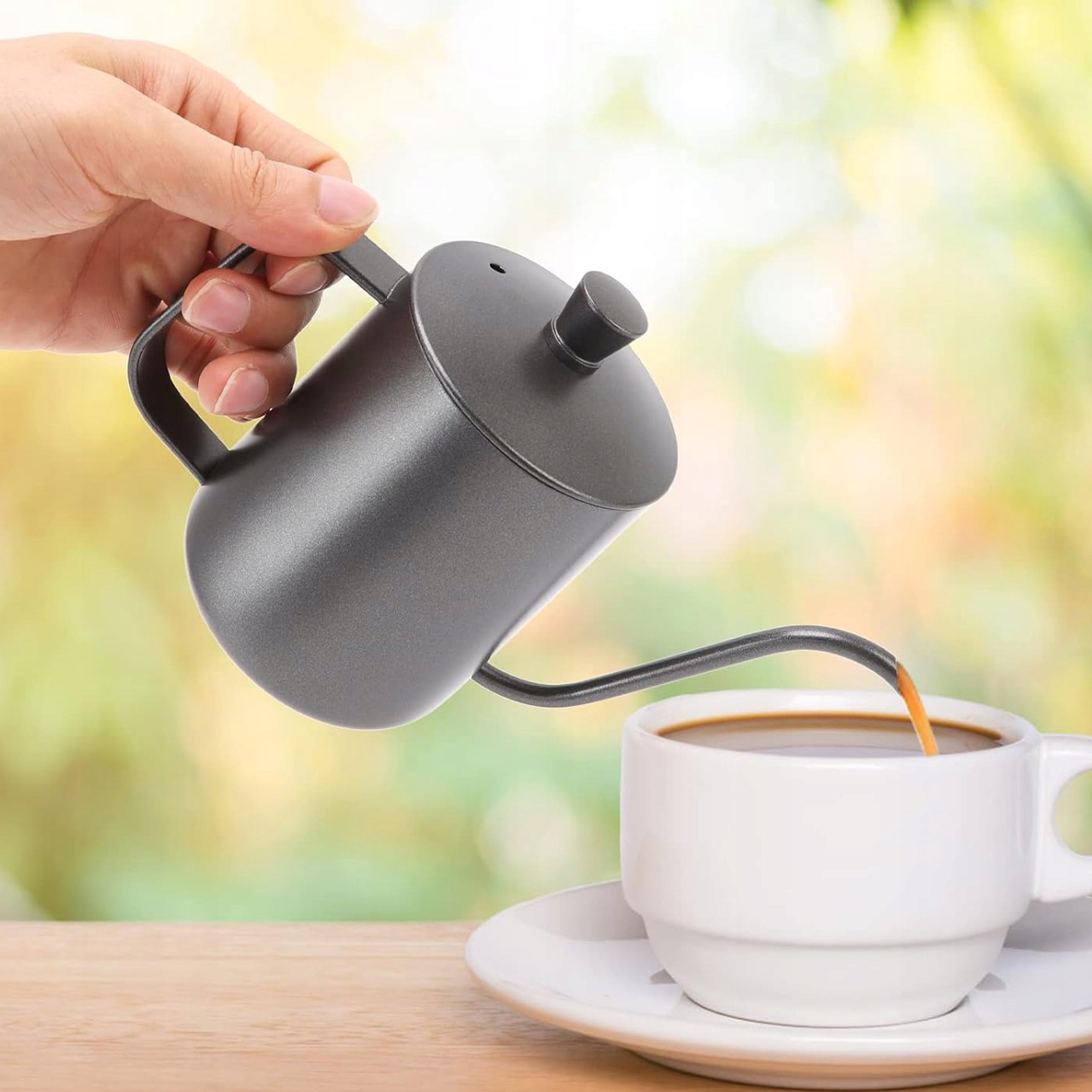 DRIPA COFFEE POT KETTLE WATERING CAN BARISTA GOOSENECK STEEL 600 ML Manufacturer code 008294
