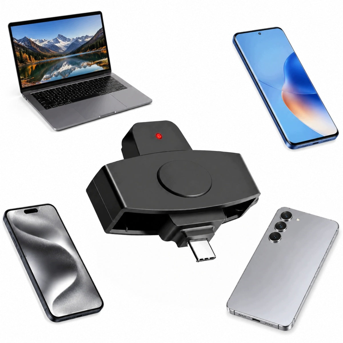 DRIVER TACHOGRAPH CARD READER USB-C FOR ROTARY SMARTPHONE NEW