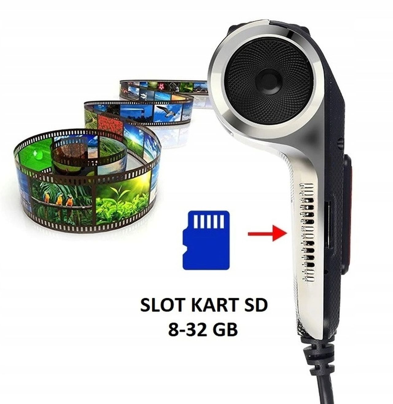 DRIVING RECORDER FOR USB RADIO ADAS ANDROID 1280x720p HD Recording quality Full HD (1920 x 1080)