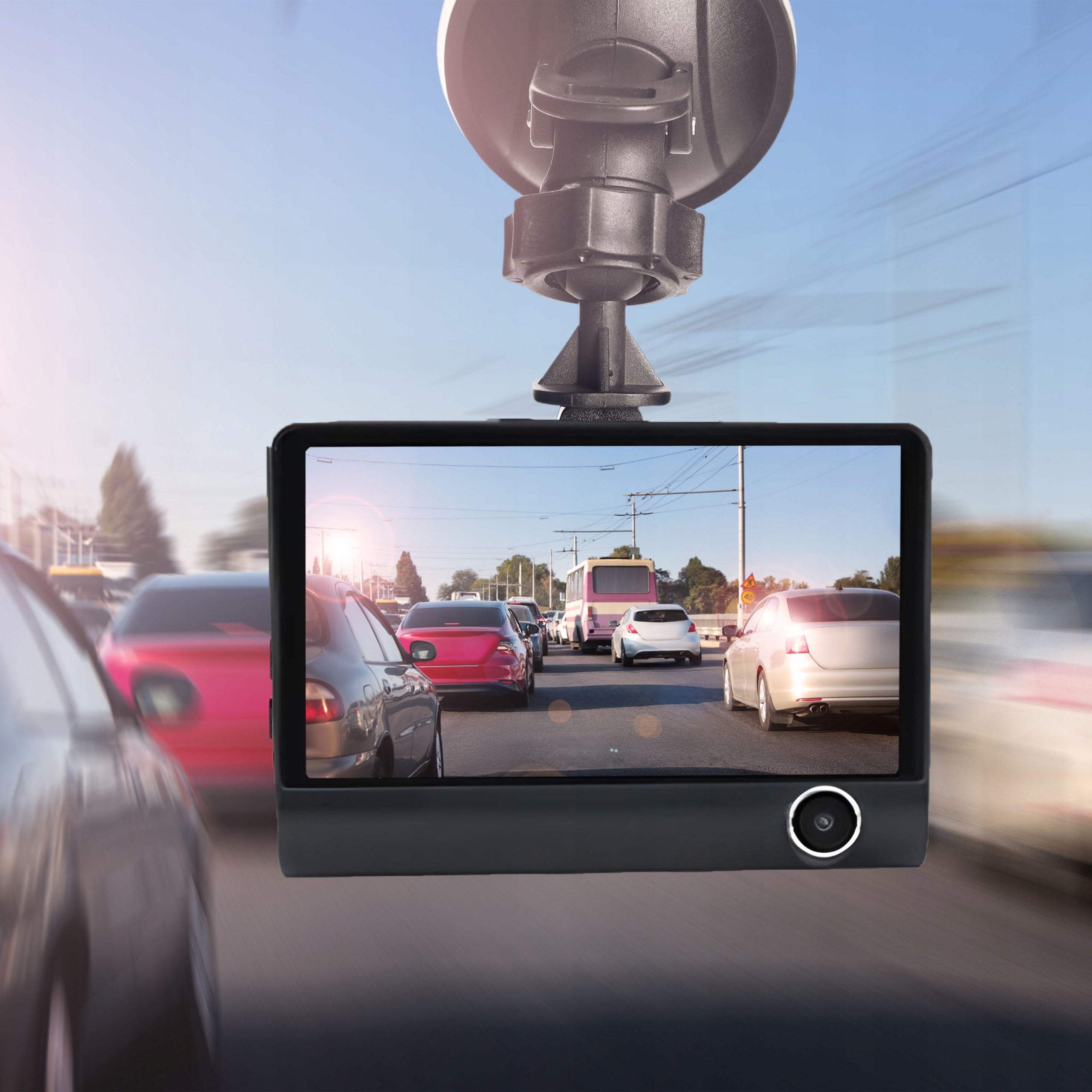 DRIVING RECORDER VIDEO RECORDER 5Mpx 3 FULL HD CAMERAS + REVERSING CAMERA Recording quality Full HD (1920 x 1080)