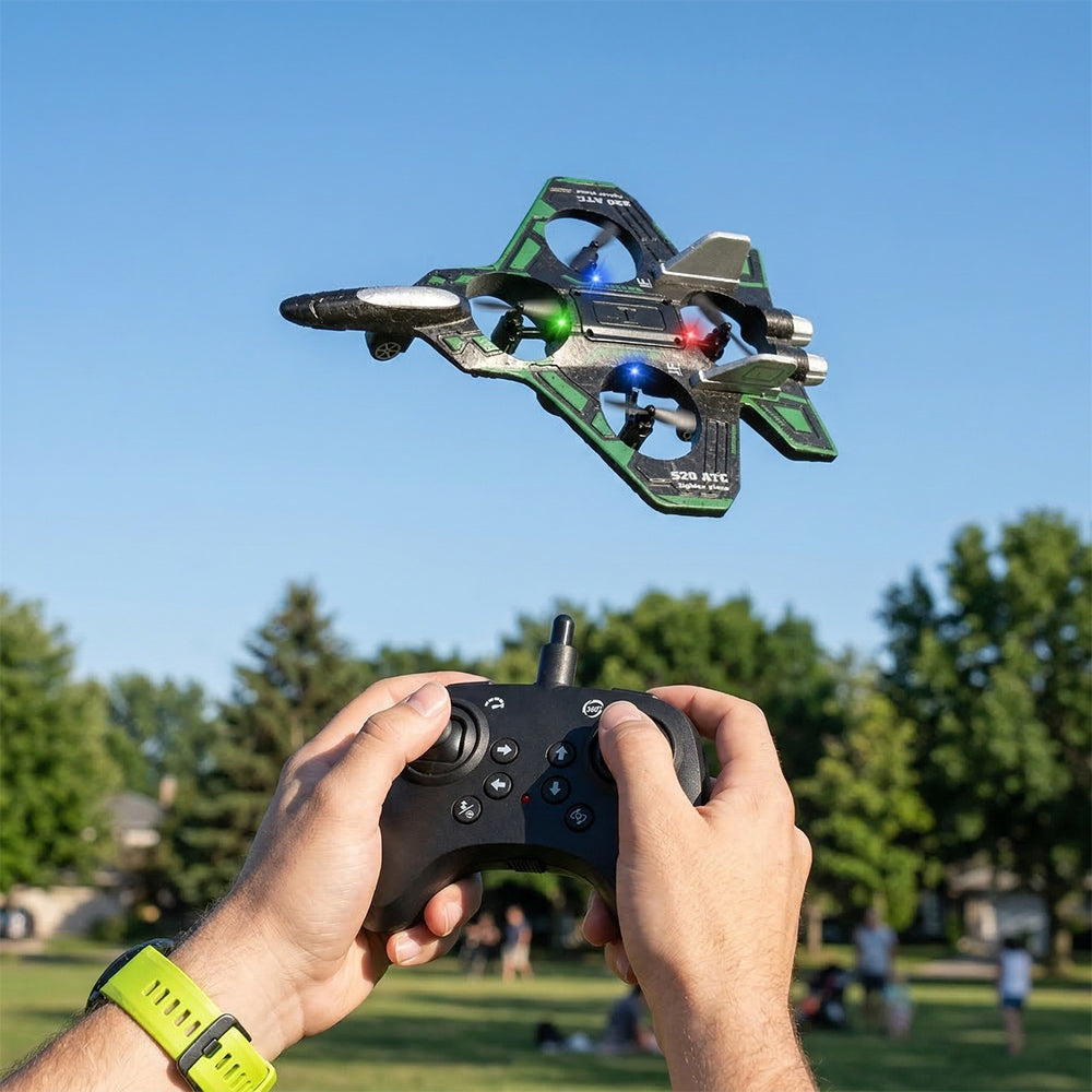 DRONE AIRPLANE FLYING FOAM LEARNING TO FLY CONTROLLED BY REMOTE CONTROL STABLE Packaging status original
