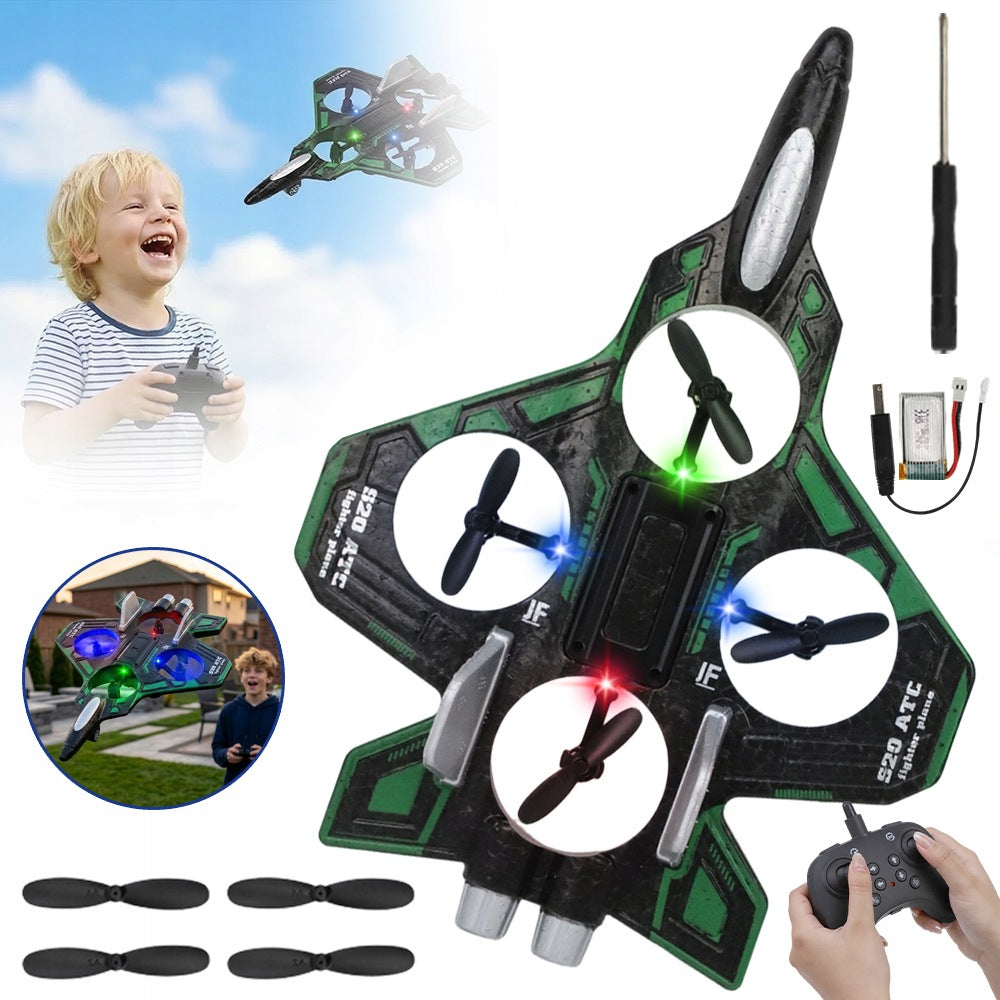 DRONE AIRPLANE FLYING FOAM LEARNING TO FLY CONTROLLED BY REMOTE CONTROL STABLE