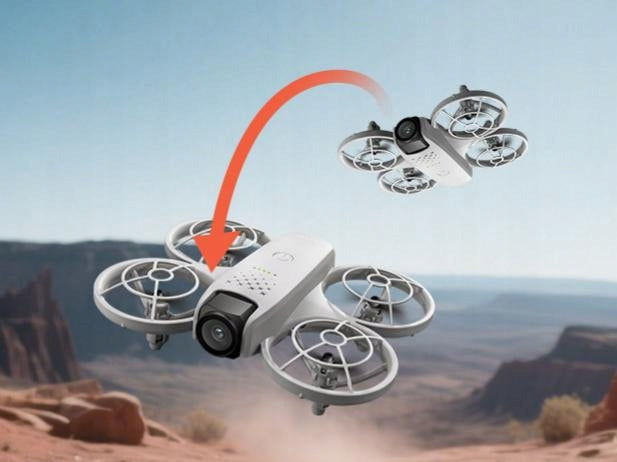 DRONE CONTROLLER WITH LCD 2 Camera MOTOR BRUSHLESS TOY 135G WIFI 3x AKU Manufacturer code DRON V53 LCD
