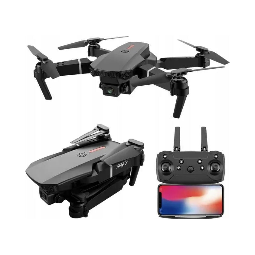 DRONE E88 PRO WIFI CAMERA 4K 350m FPV FOLDING CASE GIFT FOR BABY