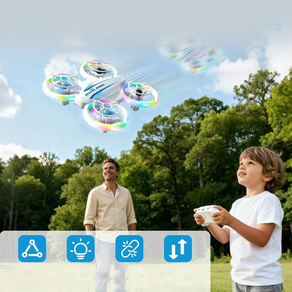 DRONE FOR CHILDREN,RC QUADCOPTER WITH LED LIGHTS,ONE-WAY LANDING Packaging status original