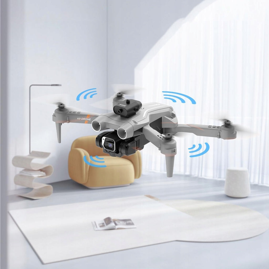 DRONE K9 4K HD RETURN ONE CLICK HOVER 100M WITH 2x CAMERA 3x BATTERY Packaging status original