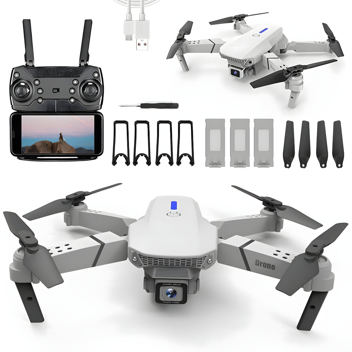 DRONE REMOTELY FOLDABLE CONTROLLED LS-E525 HEADLESS MODE GESTURE PHOTOGRAPHY