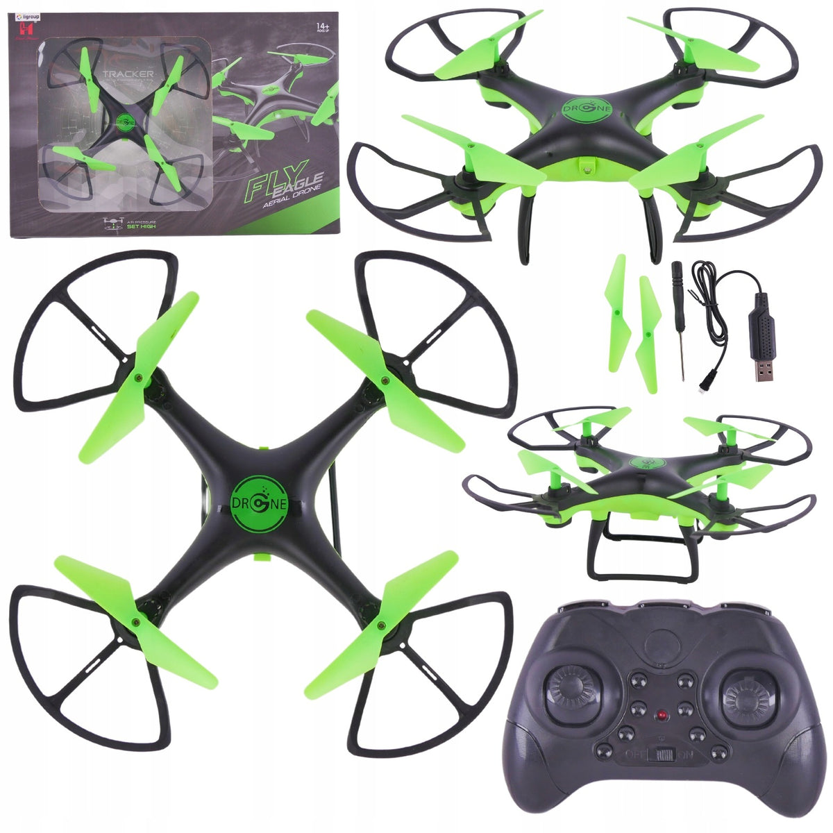 DRONE ROTATION 360* LED ZYROSCOPE RETURN EASY